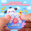 Mini Quick Push Electronic Fidget Toy �2-in-1 Handheld Memory Game & Keychain Charm for Kids and Adults