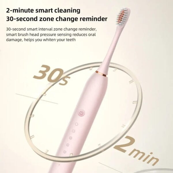 Electric ToothbrushElectric Toothbrush �Rechargeable Sonic Cleaning Toothbrush with Soft Bristles, Deep Clean (Random Colour)