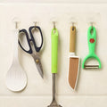 Transparent Self-Adhesive Wall Hook �Strong Hold | No Drill | Damage-Free Hanging Pack of 10