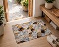 Super Absorbent Non-Slip Bathroom Floor Mat - Quick-Dry Soft Marble Stone Design 23 ? 15 inch