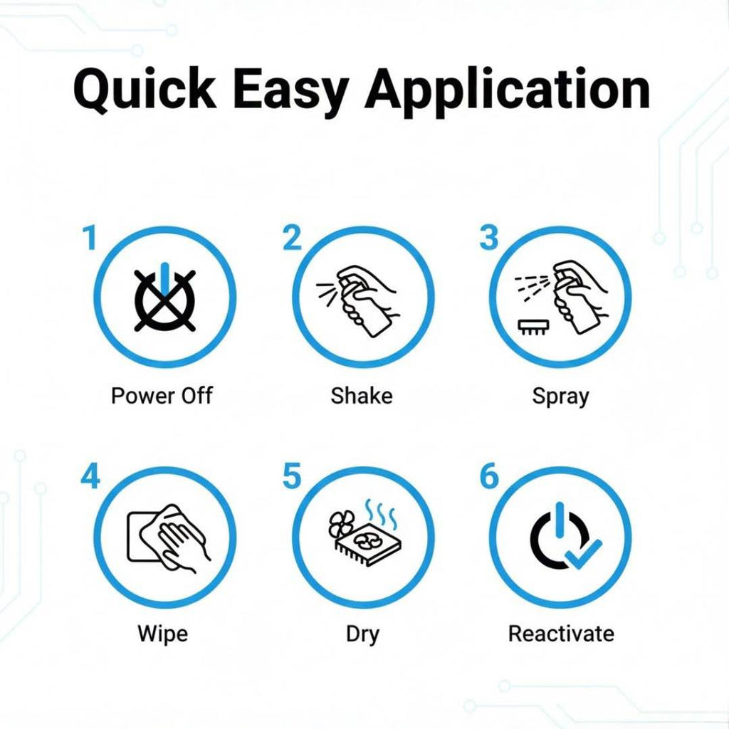 THREE GUYS Electronic Contact Cleaner Spray 450ml �Fast Drying Formula for Switches, Circuit Boards, Sensors & Electronics | German Engineered