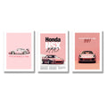 Set of 3 Premium Wall Art Photo Tiles �Modern Home Decor Sets 8x11