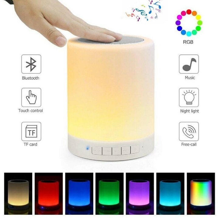 Portable Touch Lamp Bluetooth Speaker – photo 1