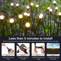 Garden Lights �New Upgraded Solar Powered Firefly Lights, Outdoor Waterproof Vibrant Decorative Lighting for Home & Garden (Warm Light)
