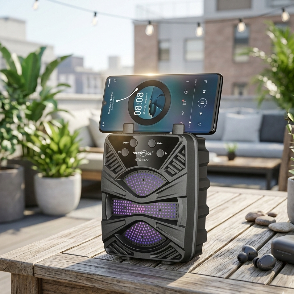 GTS-2422 Portable Bluetooth Speaker | 3 Inch Compact Wireless Speaker | Powerful Sound for Home, Travel & Outdoor