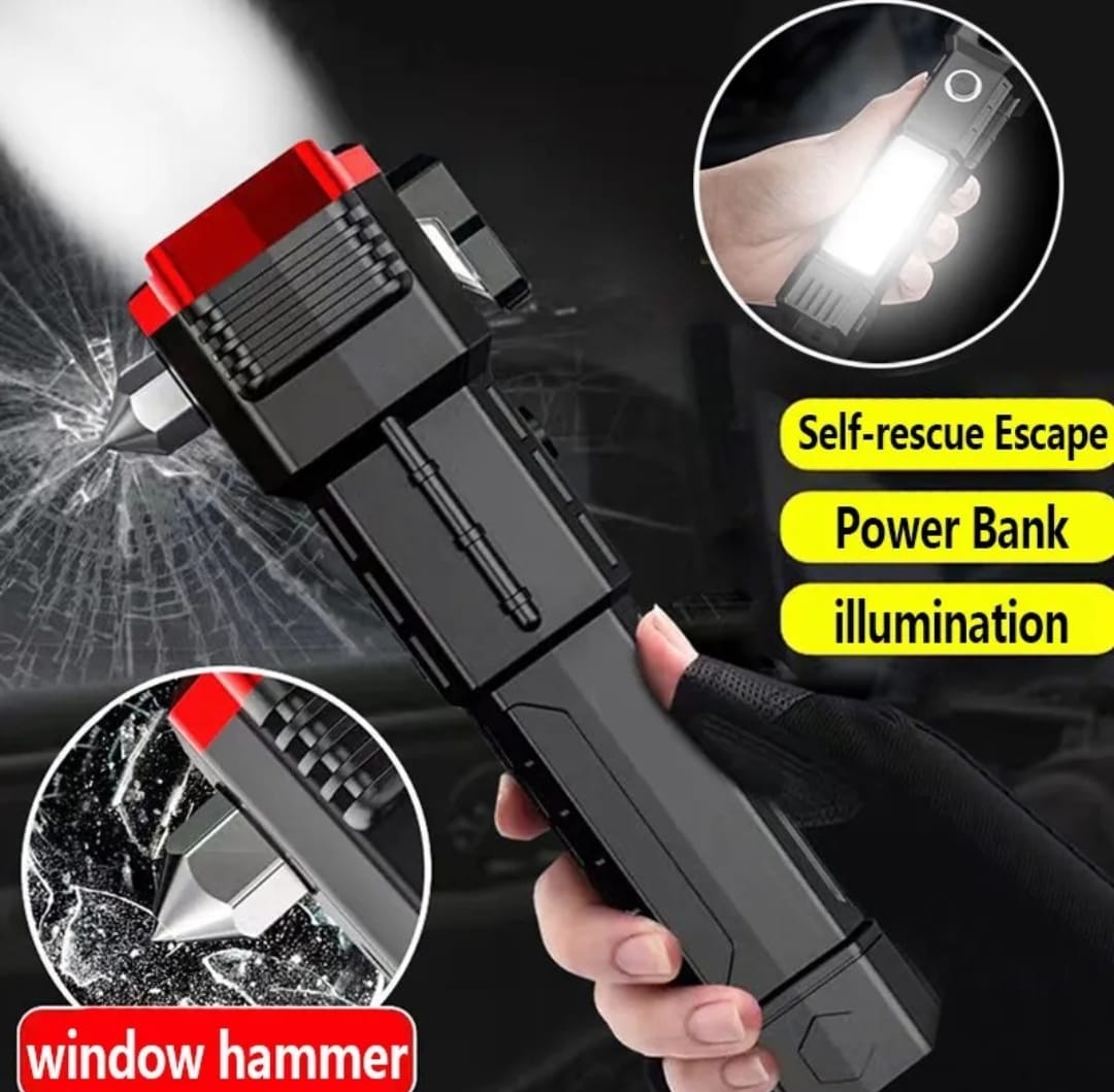 Versatile High-Power LED Flashlight: Rechargeable and Multifunctional for Your Lighting Needs