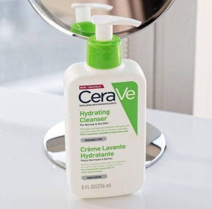 CeraVe Hydrating Cleanser with Hyaluronic Acid & Ceramides �Moisturizing Face Wash for Normal to Dry Skin (237ml)