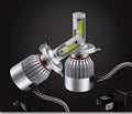 2PCS C6 H4 LED Headlight Bulbs �72W 7600LM COB Car Headlights 6000K White High Brightness