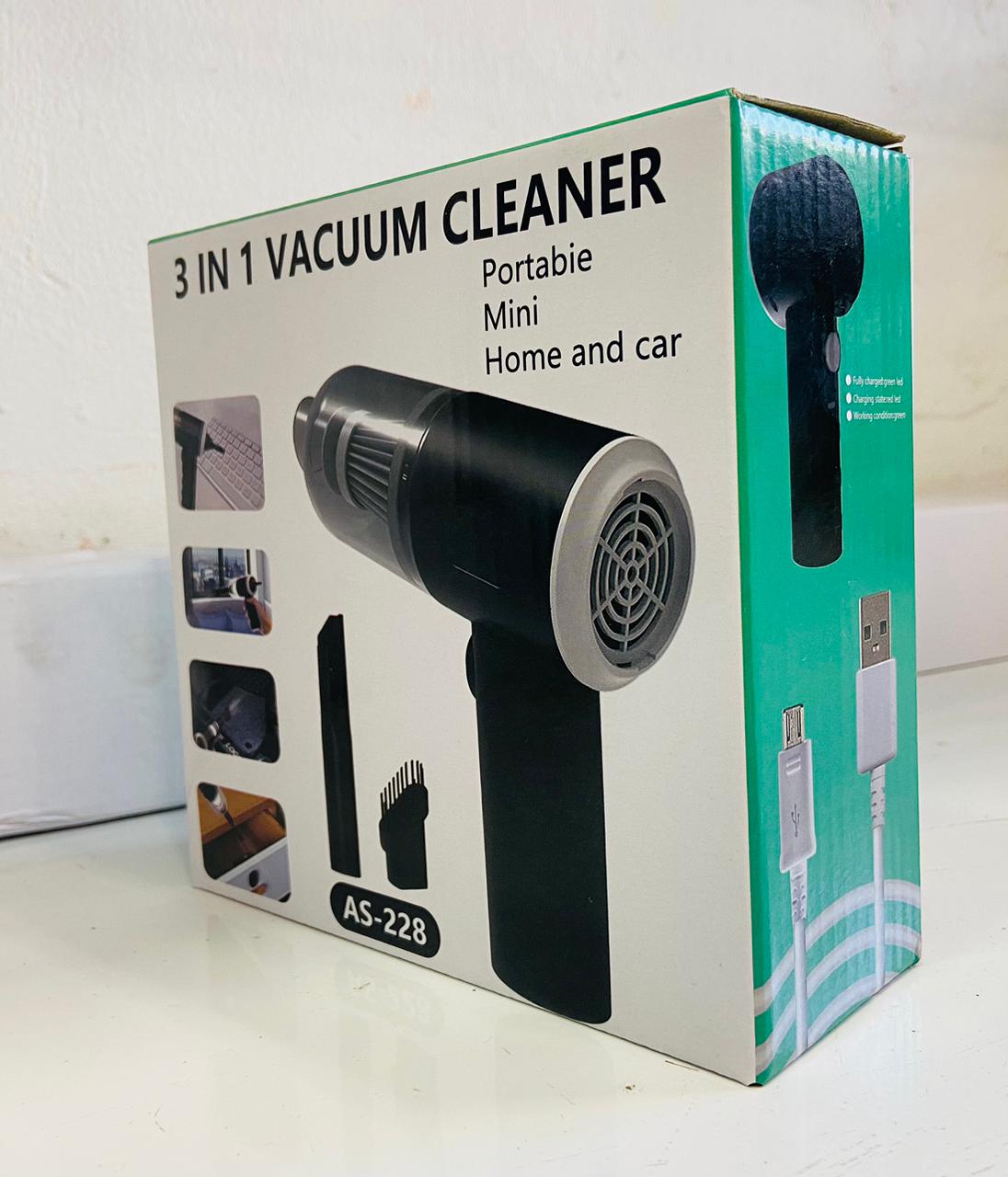 AS 228 - 3 In 1 Portable Vacuum Cleaner, vacuum for car - vacuum for home - duster