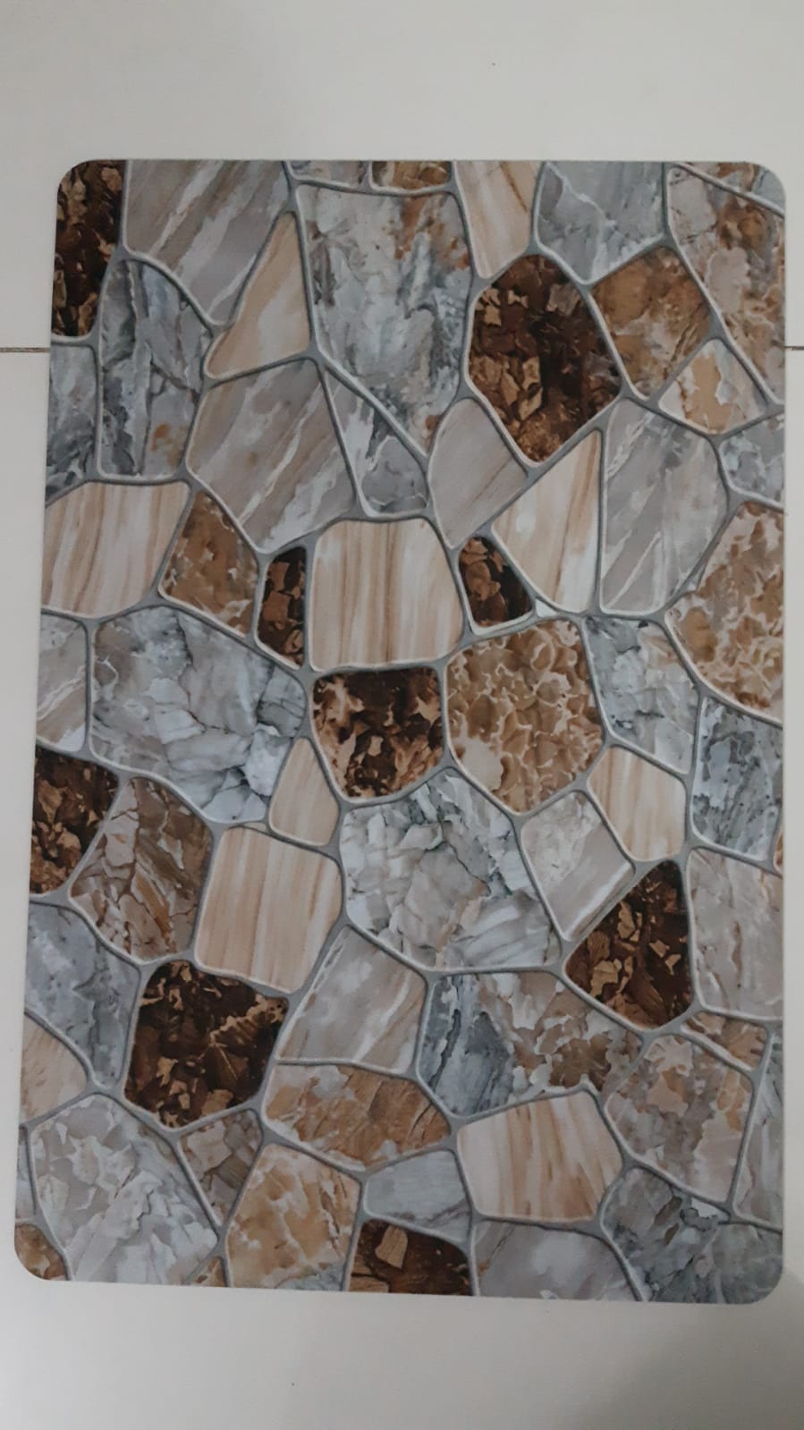 Super Absorbent Non-Slip Bathroom Floor Mat - Quick-Dry Soft Marble Stone Design 23 ? 15 inch
