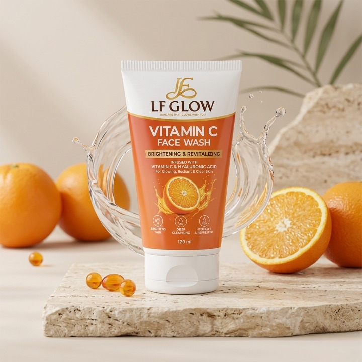 LF GLOW Vitamin C Face Wash - Brightening & Revitalizing (120 ml)