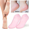 Premium Silicone Gel Heel Socks (1 Pair) �Anti-Cracking & Moisturizing Foot Care (52g)