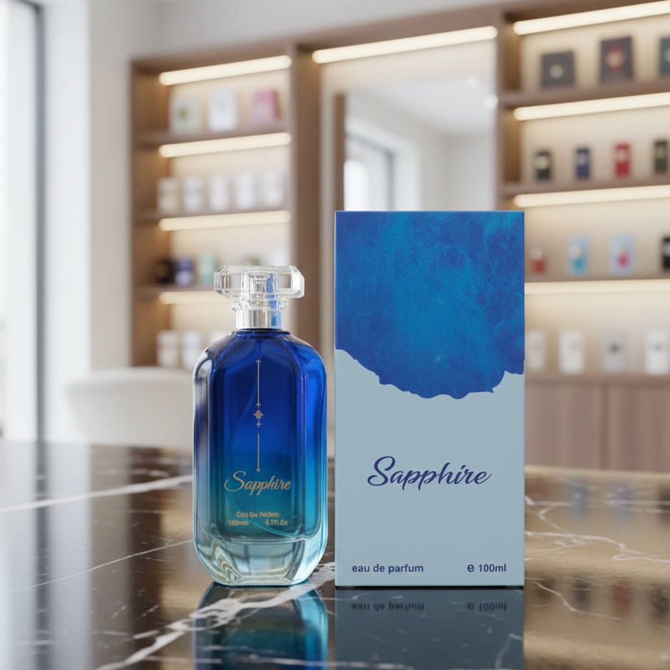 Sapphire Perfume �100ml Long-Lasting Fragrance, Elegant Scent for Daily Wear & Special Occasions