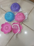 Wall Mounted Double Layer Lotus Flower Shaped Soap Holder (random color) - pack of 1