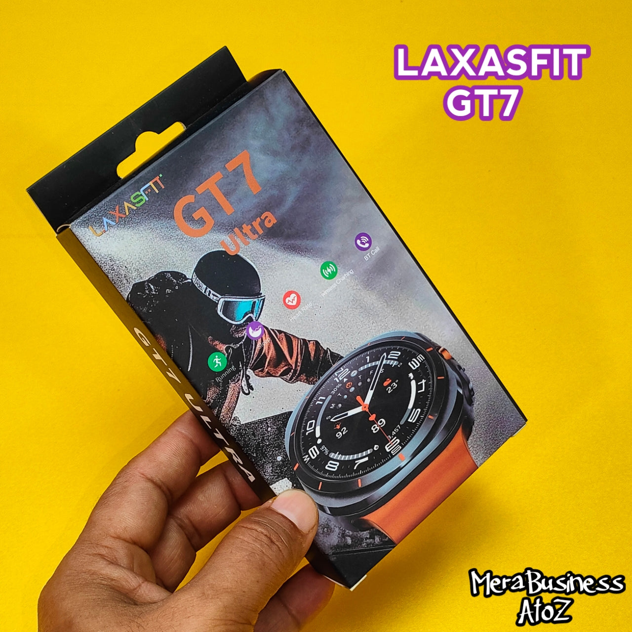 GT7 Smart Watch with 1.45" HD Touch Display | Bluetooth Calling | Heart Rate Monitor | Fitness Tracker | Long Battery Life