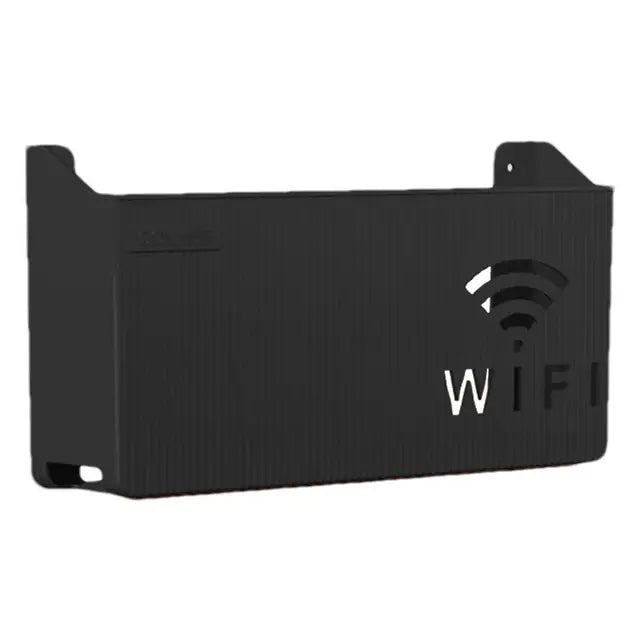 Router Storage Box Wall-mounted Plastic Cable Power Bracket Box Home Decoration Wireless Router Wifi Decoration, Set-top Box Rack( random color )