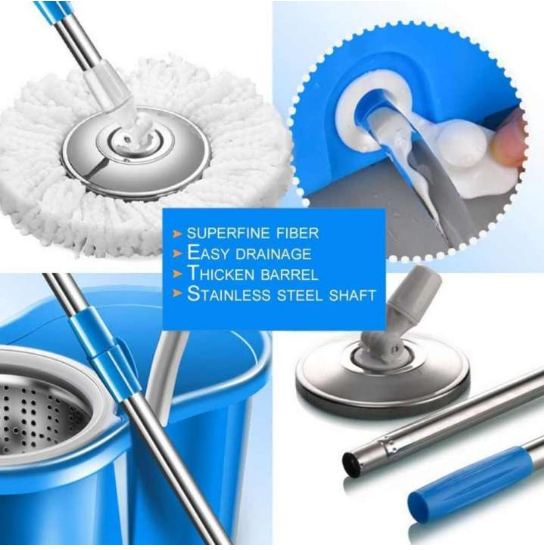 360 Rotating Cleaning Mop Interchangeable Mop Floor – photo 2