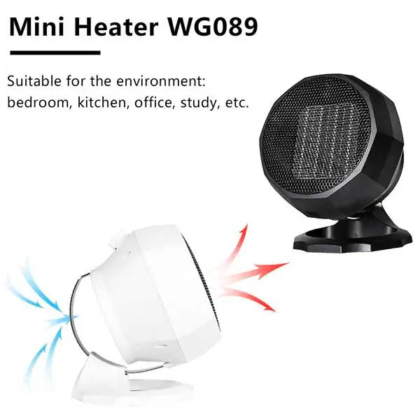 Miniature heater model WG-089.. Flexible 1800W Portable – photo 1