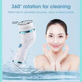Cnaier 4 in 1 Electric Cleanser | Facial Cleansing Brush &amp; Massager - Face Brush Set | Electric Rotating Face Scrubber for Deep Cleaning, Exfoliating, Blackhead Removing AE-8286