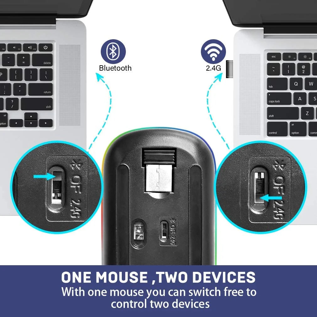 HP W10 Wireless RGB Bluetooth, Wireless, Rechargeable