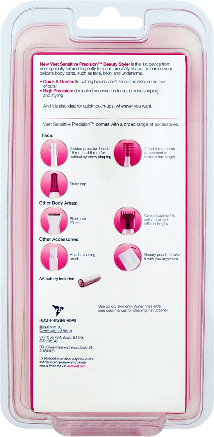 Veet Sensitive Precision Beauty Styler For Women (cell operated)