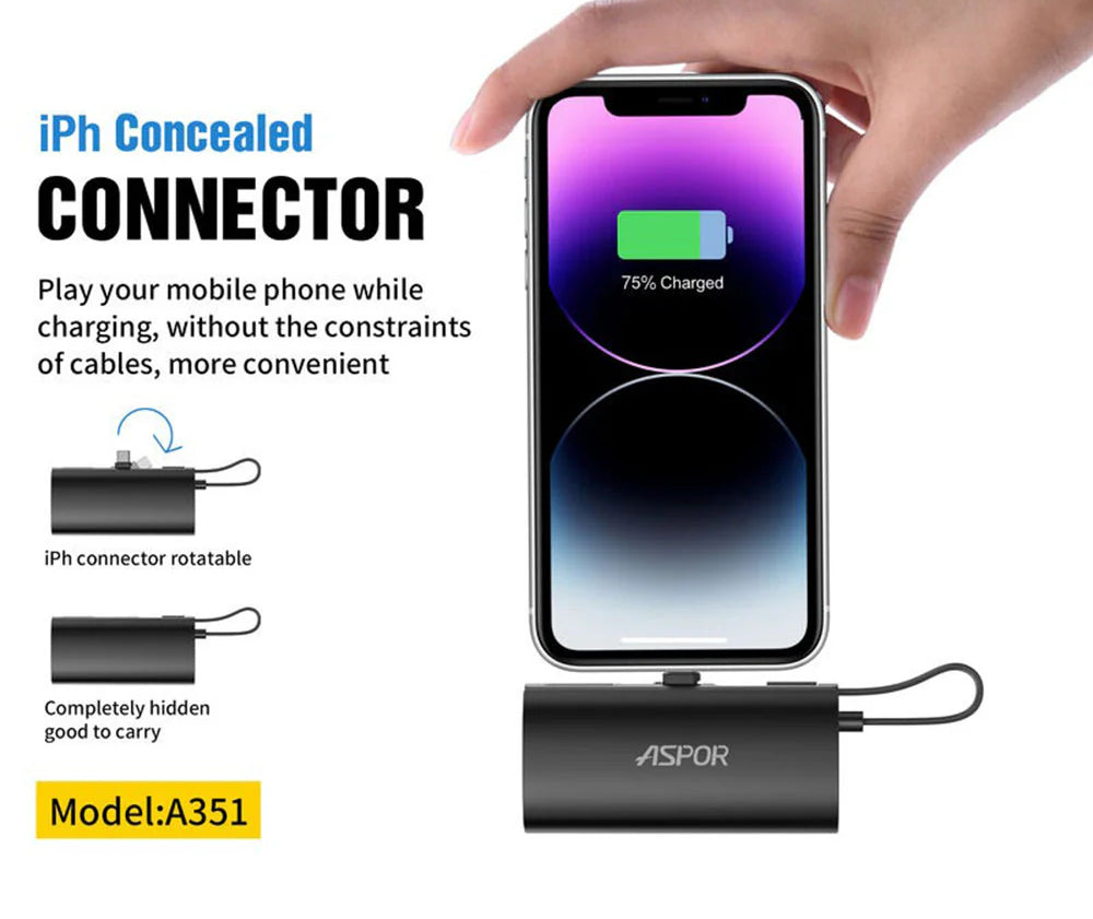 Aspor A351 2in1 Iphone & Type-C Flexible – photo 3