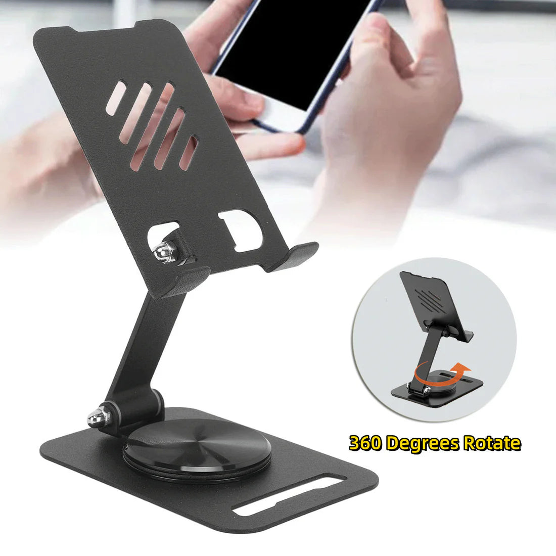 360-Degree Rotate Metal Desk Mobile Phone – photo 4