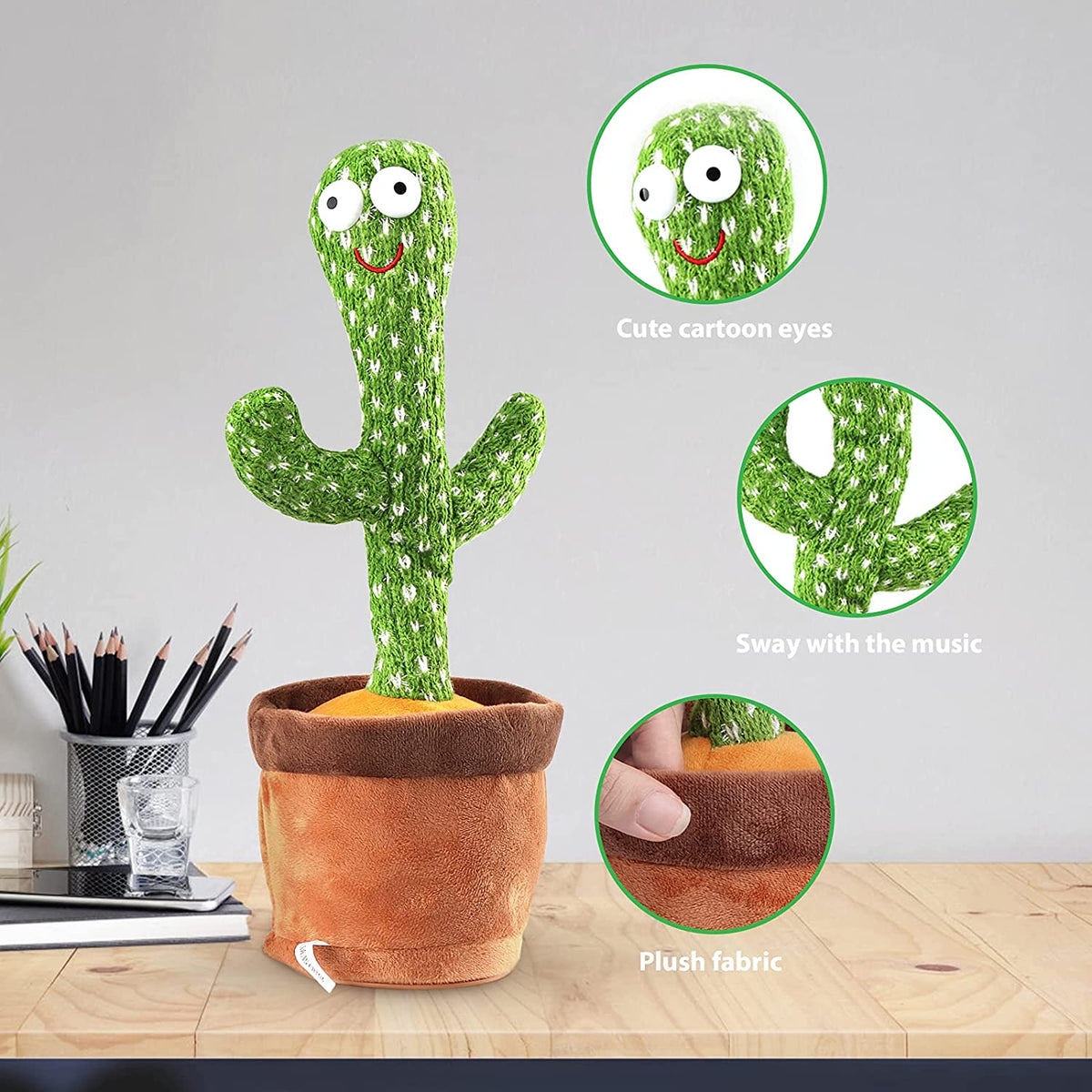 Dancing Cactus Talking Toy Tree Cactus Plush – photo 4