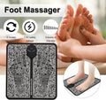 pack Of 2 Ems Butterfly Portable Neck Massager Rechargeable, And  Ms Foot Massager Pad Improve Blood Circulation