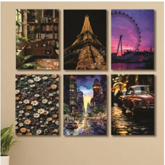 Set Of 6 Sticky Wooden Canvas Frames – photo 1