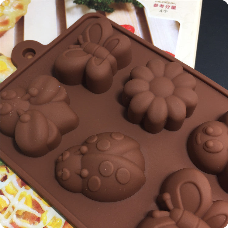 Silicone Mold for Baking & Gifts - Bee Butterfly Flower Design