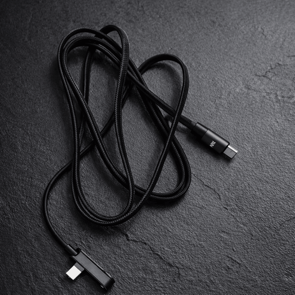 240W Ultra Fast USB-C to USB-C Charging Cable with Built-in Foldable Phone Stand �Premium Braided Data Cord