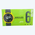 GEN PRO 6 AMOLED Smartwatch �Display with Dual Straps (Silicone + Golden Metal Strap)