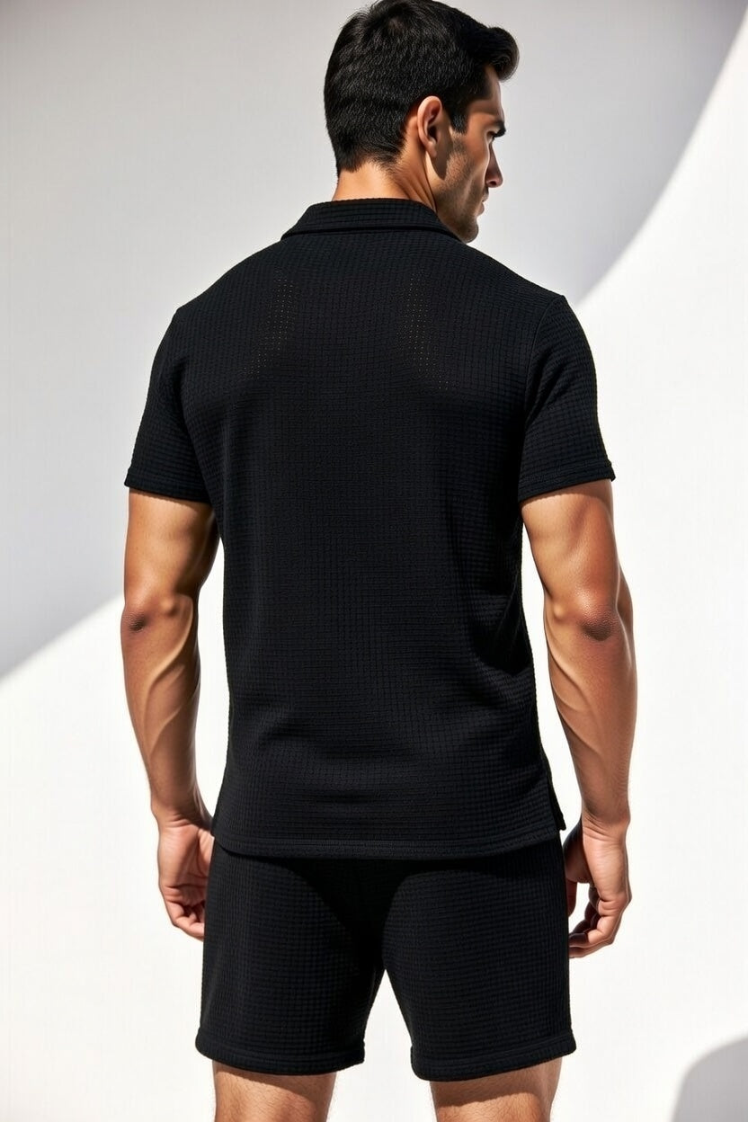 New Trendy Black Tracksuit for Men �Premium Comfortable Sports & Casual Wear Set Medium