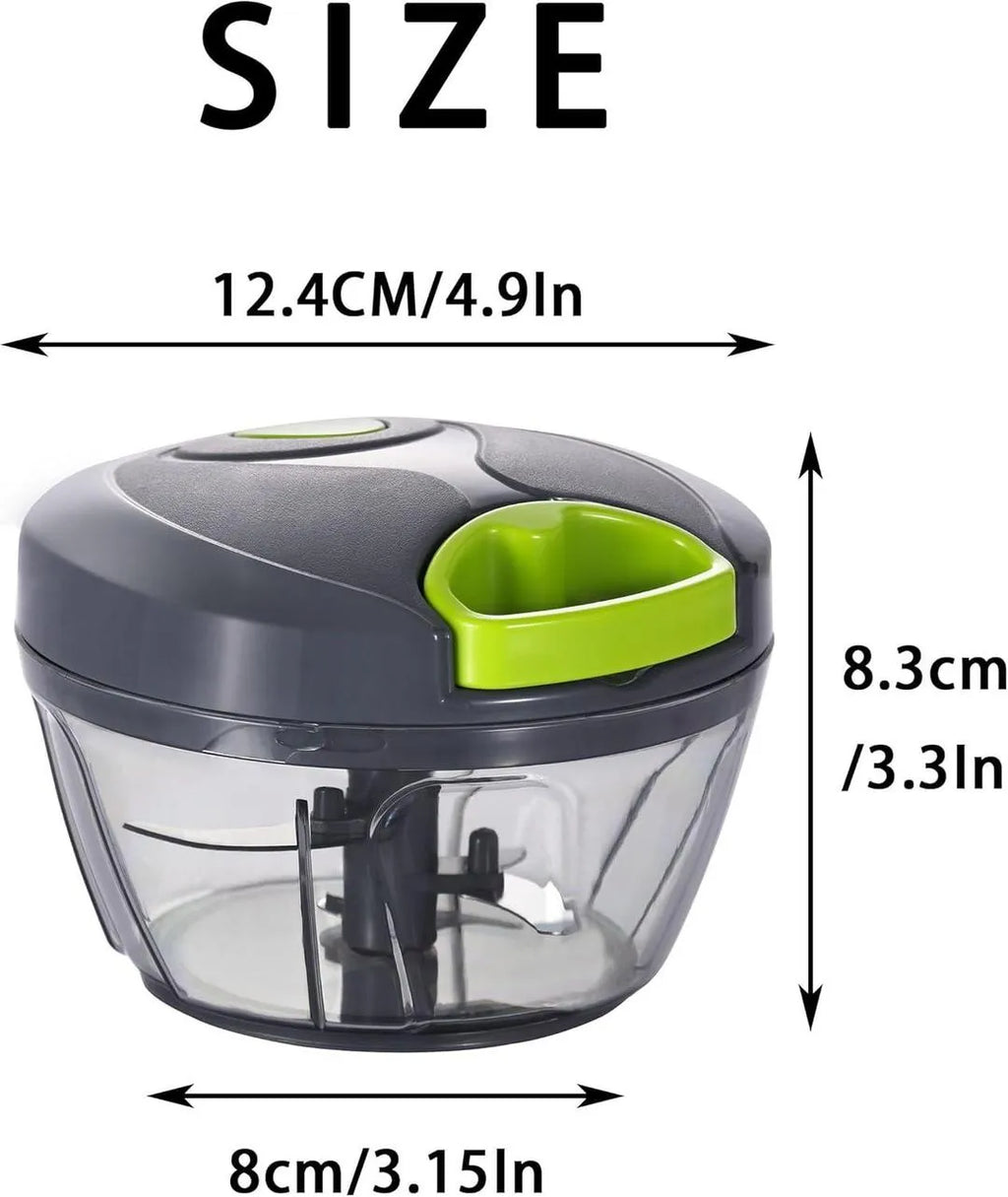 Manual Vegetable Chopper 500ml ABS Multicolor