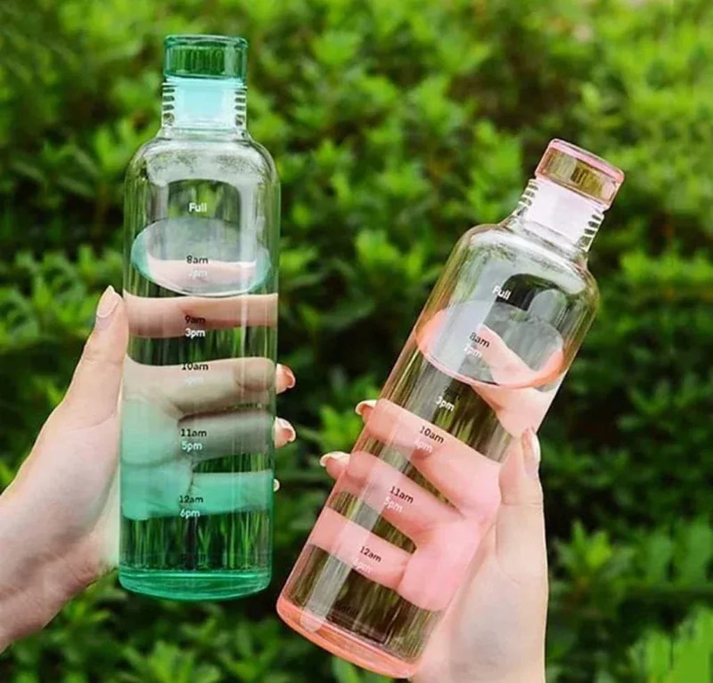 Transparent Plastic Water Bottle 500ml Durable Lightweight And Easy To Carry | Random Colour