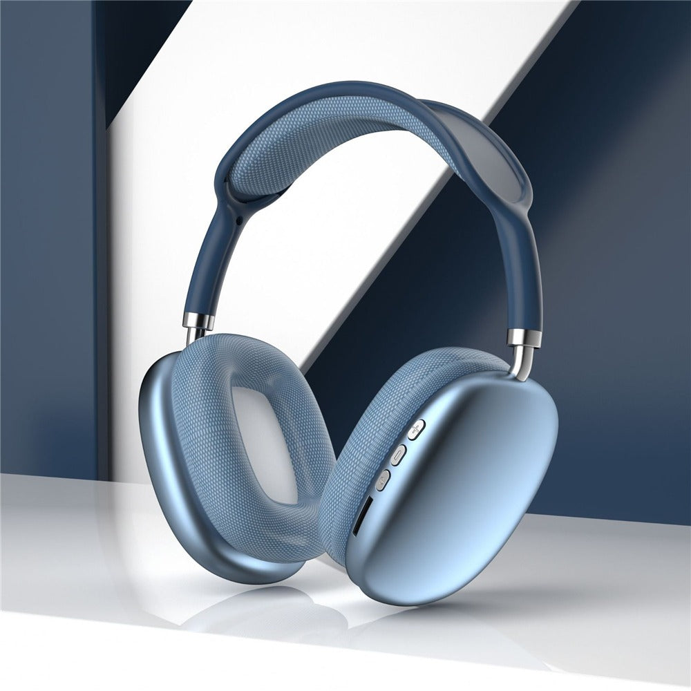 P9 Wireless Bluetooth Headphones �Fidelity Stereo Sound with Foldable Design, Soft Cushion Comfort, and Multi-Mode Playback ( Mix Color)