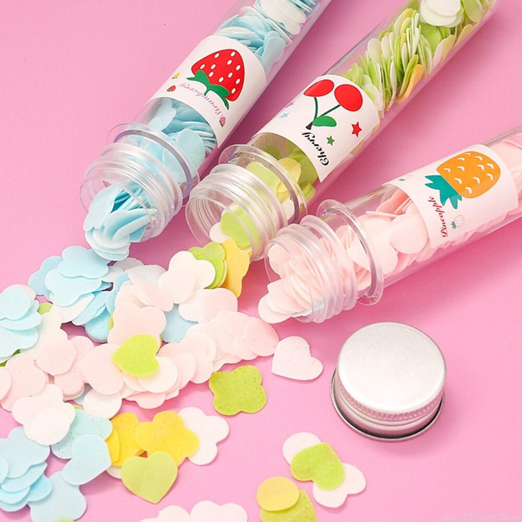 Portable Mini Paper Soap Sheets in Test Tube Bottle �Travel-Friendly Disposable Handwash Sheets for Kids & Adults | Pocket Soap Flakes for School, Office, Outdoor, Camping & Travel