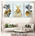 Set of 3 Wooden Photo Tile Wall Art Frames (8?11 Inches) �Premium MDF Spiritual Wall D?or with Easy Stick Back