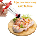 Meat Marinade Injector Stainless Steel Red Handle