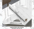 Black & White Marble Wallpaper Roll 3D Decor