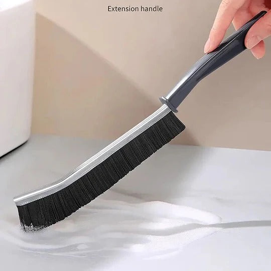 Set of 2 Gap Cleaning Brushes �Hard Bristle Crevice and Grout Cleaning Brush for Bathroom, Kitchen, Tile, and Dead Angles �Durable Narrow Cleaning Tool (9 Inch Lengh 0.75 Inch Width)