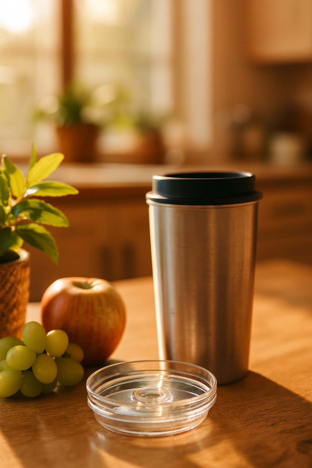 Premium Transparent Tumbler Lid �Spill-Proof, Durable, and Crystal Clear