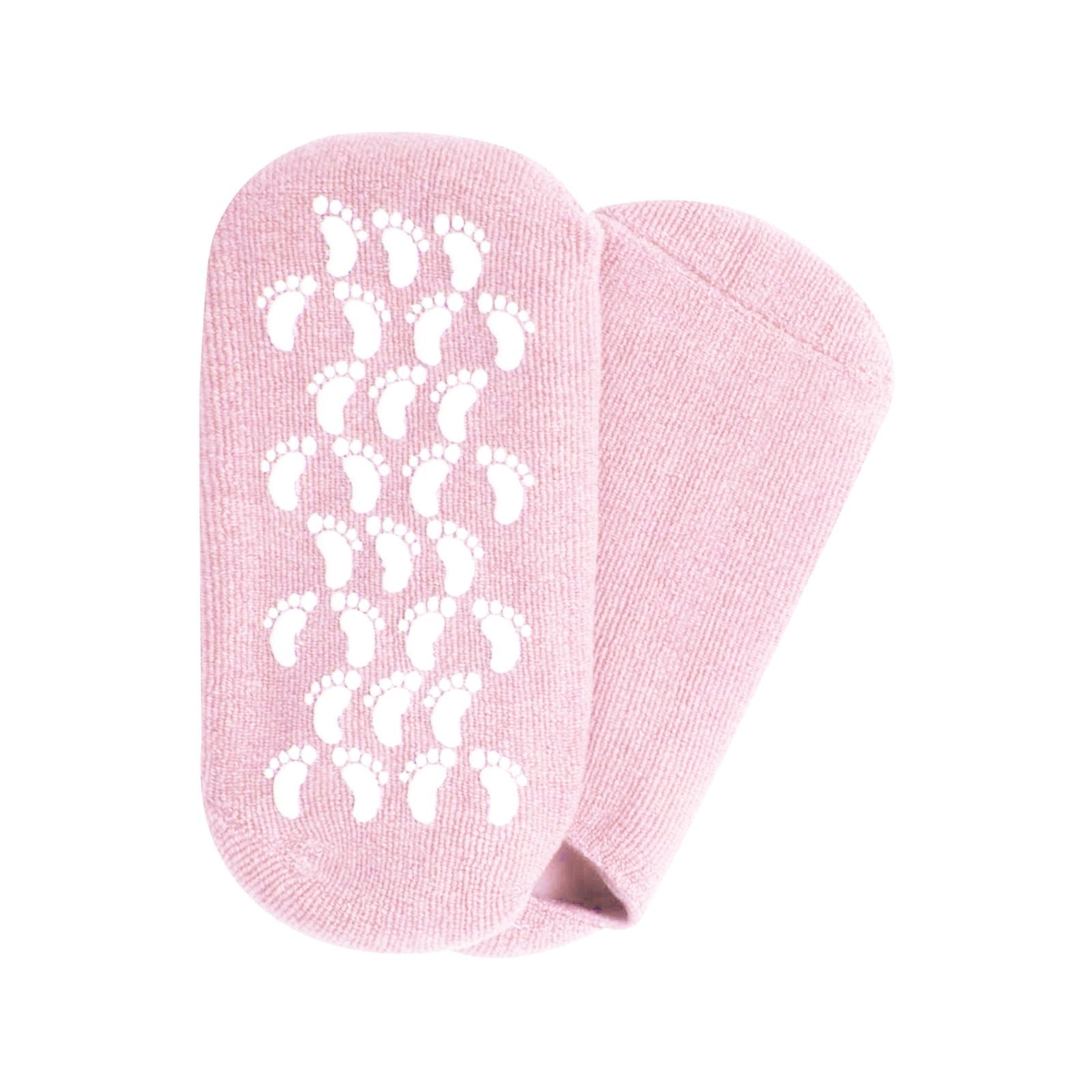 1 Pair Reusable Silicone Spa Gel Socks For Dry Feet And Cracked Heel Treatment �Moisturizing Hydrating Softening And Skin Smoothing Overnight Foot Care