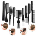 10 Pcs Professional Hair Styling Comb Set