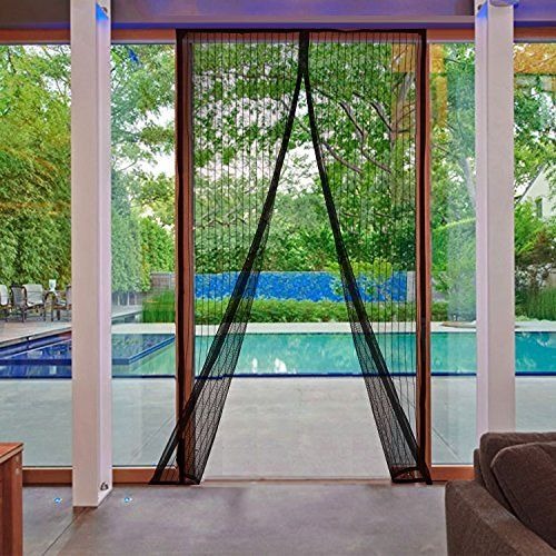 Premium Quality Mosquito Magic Mesh Door Curtain | Magnetic Automatic Closing Insect Screen | Easy Install Fly & Mosquito Net for Home
