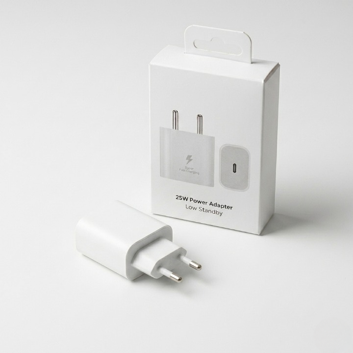 25W Original Power Adapter | White Type-C Fast Charger China Imported