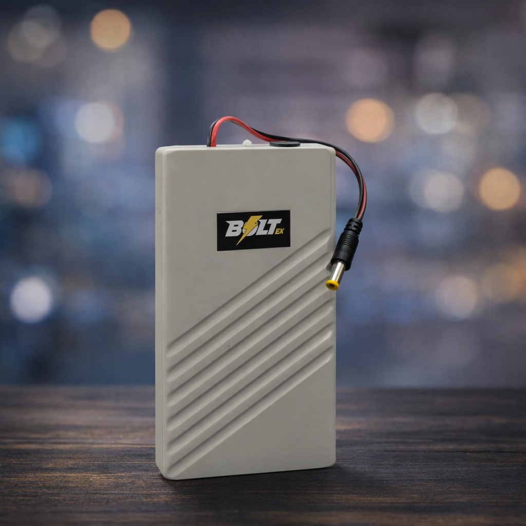 Bolt/ex 12V Router Power Bank on / off Button�High-Performance UPS for Non-Stop Internet (3-4 Hours Backup) - 20000Mah Battery