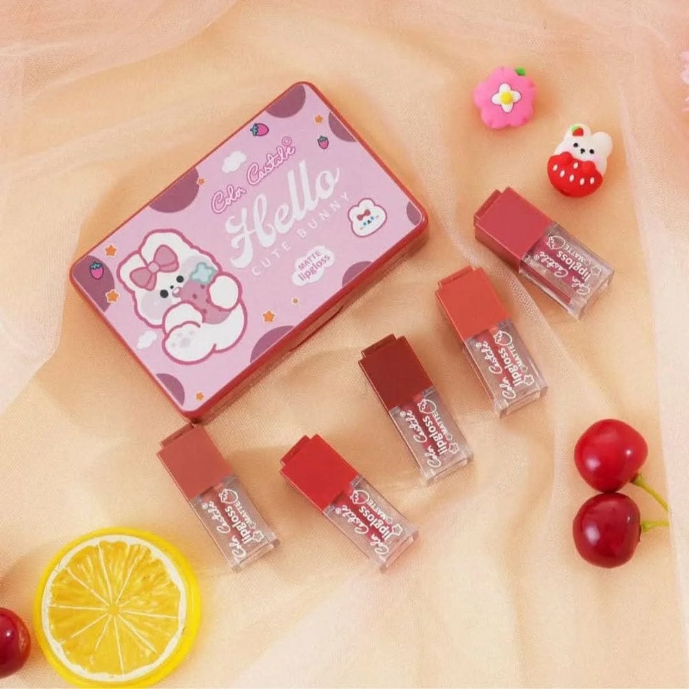 Color Castle Velvet Matte Long Lasting Lip Gloss Set �Pack of 5 - Multi Color