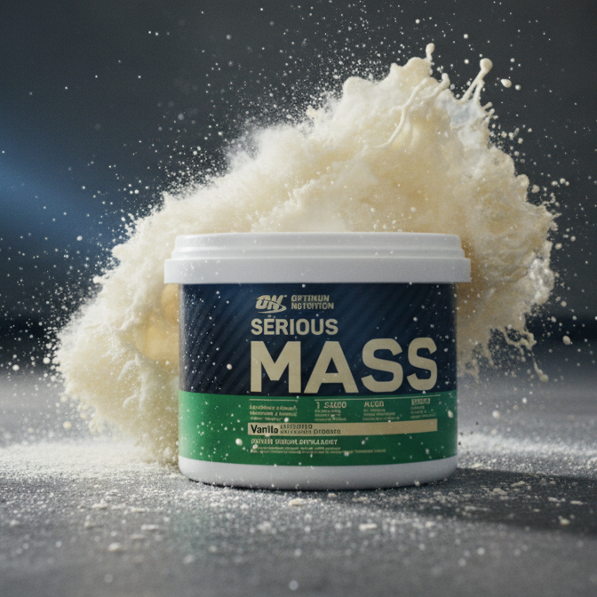 Optimum Nutrition Serious Mass Vanilla �High-Calorie Weight Gainer With 1250 Calories, 50g Protein, 252g Carbs & Added 3g Creatine for Muscle Growth (300g)